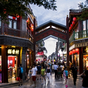 北京前門步行街新貌